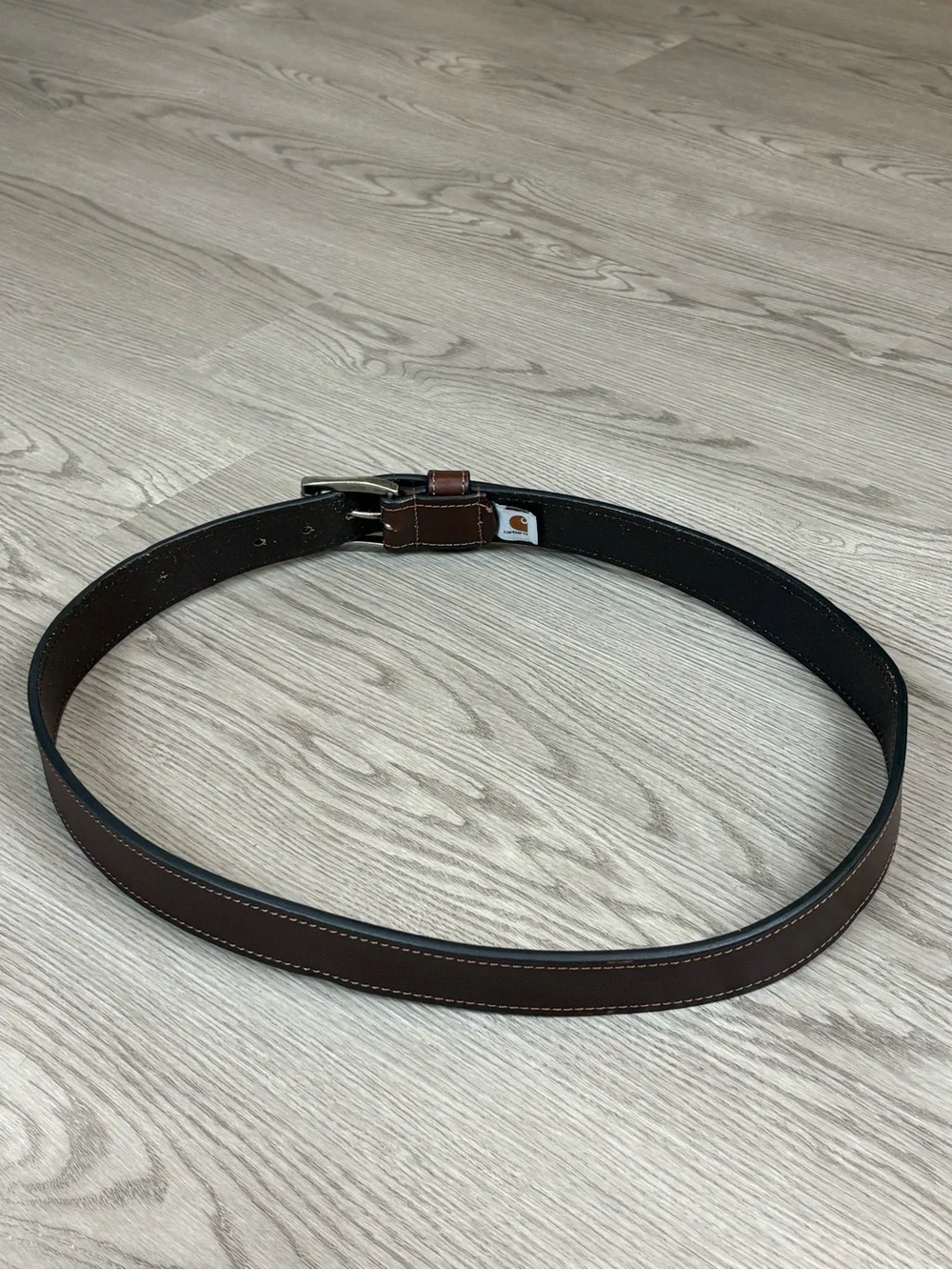 Carhartt Brown Genuine Cowhide Leather Belt